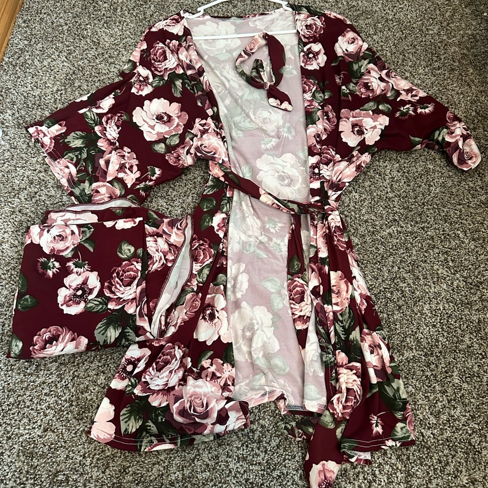 Delivery Robe and Swaddle set